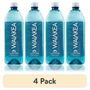 (4 pack) Waiakea Hawaiian Volcanic Alkaline Waters, 33.8 Fl Oz, Bottle