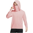 thumbnail image 5 of Taqqpue Boys Girls Sun Protection Hoodie Shirt Casual Solid Color UPF 50+ Long Sleeve UV SPF T-Shirts Rash Guard Fishing Swimming Lightweight Tops with Face Mask for Kids 4-15Y, 5 of 9