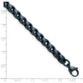 thumbnail image 2 of Primal Steel Stainless Steel Brushed Dark Grey IP-plated 5.75mm 8.5 Inch Bracelet, 2 of 8