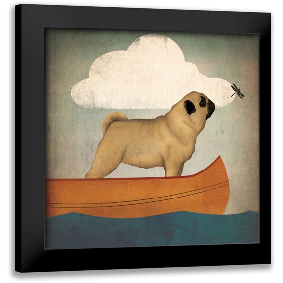 Fowler, Ryan 12x12 Black Modern Framed Museum Art Print Titled - Pug Canoe Co