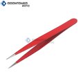 thumbnail image 2 of OdontoMed2011 Eyelashes Tweezers RED Straight/Curved Eye Lash Extension Clip Makeup Tools-PICK, 2 of 3