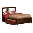 thumbnail image 4 of Mission Platform Bed with Flat Panel Foot Board and 2 Urban Bed Drawers in, Multiple Colors and Sizes, 4 of 5