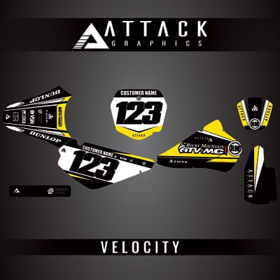 Attack Graphics Custom Velocity Complete Bike Graphics Kit for Suzuki RM85 2022