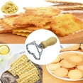 thumbnail image 4 of Wooden Handle Cookie Cutter Set Fluted Edge Pastry Mold For Making Decorative Cookies Dumplings And Pasta Edges Baking Tools For Holiday Treats And Party Snacks, 4 of 6