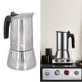 thumbnail image 1 of Stovetop Coffee Maker, Portable Stainless Steel Espresso Maker For Induction Cooktop, 1 of 8