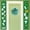 Green#2, variant on Meggemo St Patricks Day Irish Festival Hanging Ornament Set Lucky Shamrock Floral Wreath for Indoor Door Wall Decor