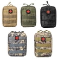 thumbnail image 3 of Botiquín táctico de primeros auxilios, riñonera, riñonera, viaje de emergencia, supervivencia, rescate, bolso impermeable, para acampar, senderismo, estuche Guardurnaity HW4541-05B, 3 of 7