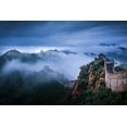 thumbnail image 2 of Simoon 24x17 Gold Ornate Wood Framed with Double Matting Museum Art Print Titled - Chinas Jinshanling Great Wall, 2 of 4