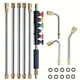 thumbnail image 2 of Juego de 9 lanzas retráctiles de alta presión de 4000 PSI para canaletas, desagües de techos y limpieza de paredes. Kits de hidrolavadoras de alta presión., 2 of 9