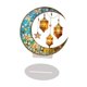 thumbnail image 4 of Decoración de Ramadán 2D, adorno de mesa plano, obra de arte árabe, suministros para fiestas, luna Estilo B, 4 of 8