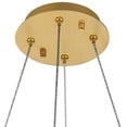 thumbnail image 5 of Maklaine Modern 23.6" Round Royal Cut Crystal LED Chandelier in Gold, 5 of 8