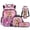 Cherry Blossom Capybara, variant on Yspwyqan Blue Axolotl Boba 4Pcs Backpack Set with Lunch Box Pencil Case Water Bottle, Multi-Pocket Lightweight Kids Backpack Set for Elementary Middle School