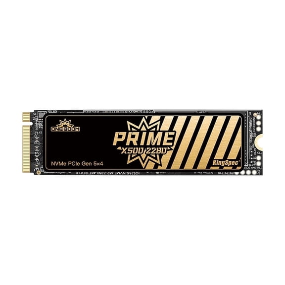KingSpec OneBoom X500 4TB PCIe 5.0 NVMe M.2 SSD 2280-14000MB/s Read 13000MB/s Write 3D NAND w/DRAM - PS5 Ready, Optimized for Gamers, Video Editors, 3D Designers