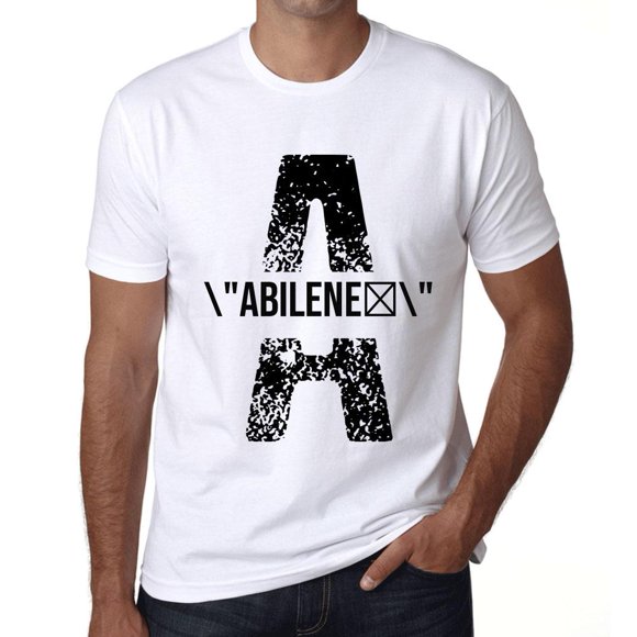 T-Shirt Graphique pour Homme Abilene Écologique Édition Limitée T-Shirt à Manches Courtes Vintage Cadeau d'Anniversaire Nouveauté