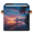 Multicolor 2, variant on CURLYOOT Starfish Beach Cube Storage Bin 11 Inch Fabric Storage Cube for Shelves Decorative Seashell Palm Tree Foldable Basket with Leather Handle for Closet Shelves Organizer