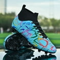 thumbnail image 5 of Teen Boys Sneakers Cleats Firm Ground Football Shoes With Bladed Studs Enhanced Traction Control In Matches Training Sessions, 5 of 6