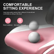 GTPLAYER Gaming Chair with Footrest PU Leather Office Chair with Adjustable Headrest, Pink