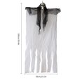 thumbnail image 3 of DPTALR Halloween Costume Props Horror Plastic Skull Ghost Curtain Hanging Hanging Ghost, 3 of 4