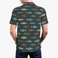 thumbnail image 6 of Salouo River Freshwater Fish for Men's Short Sleeve Polo Shirts,Polo Shirts for Men Performance Short Sleeve Golf Shirt Athletic Casual Collared T-Shirt-Medium, 6 of 8
