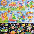 thumbnail image 4 of Puzzle niños 6pcs 3D Las etiquetas engomadas del mosaico de EVA de dibujos animados de cristal de diamante pegatinas de juguetes hechos a mano juguetes educativos para niños Kids, 4 of 5