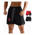 thumbnail image 1 of 2pcs Gimnasio Short Con Licra Deportiva 2 En 1 Hombre Correr, 1 of 8