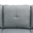 thumbnail image 6 of Hommoo Modern L Shaped Sectional Couch Sofa, 4-seat Linen Living Room Furniture Sets Sectional Couches and Sofas, Gray(No Ottoman), 6 of 8