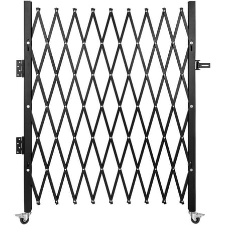 SLSRFD Single Folding Security Gate Folding Door Gate 74"W x 51.57"H Scissor Gate