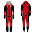 thumbnail image 3 of Pijama de Spiderman y Deadpool para hombre y mujer, disfraz de cosplay, pijama de superhéroe, para Halloween, fiesta de Navidad, dibujos animados, 3 of 4
