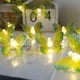thumbnail image 4 of Tira de luces decorativas con forma de mariposa, 1,5 m, LED, funciona con pilas, ideal para fiestas, patios, jardines y el hogar., 4 of 6
