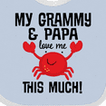 thumbnail image 4 of Inktastic Grammy and Papa Love Me Boys or Girls Baby Bib, 4 of 4