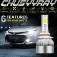 thumbnail image 2 of FOR 2017 Dodge Challenger 9012 white Led Headlight Bulb+H11 Fog Lights 4X, 2 of 11
