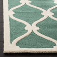 thumbnail image 2 of Safavieh Cambridge 5' X 8' Hand Tufted Wool Rug in Teal and Ivory, 2 of 3