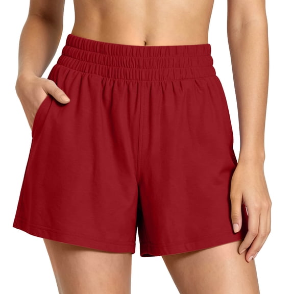 SHTXOZHI Plus Size Womens Shorts High Waisted Running Yoga Shorts Stretch Biker Shorts with Deep Side Pockets