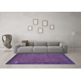 thumbnail image 3 of Ahgly Company Machine Washable Indoor Rectangle Abstract Blue Contemporary Area Rugs, 2' x 5', 3 of 4