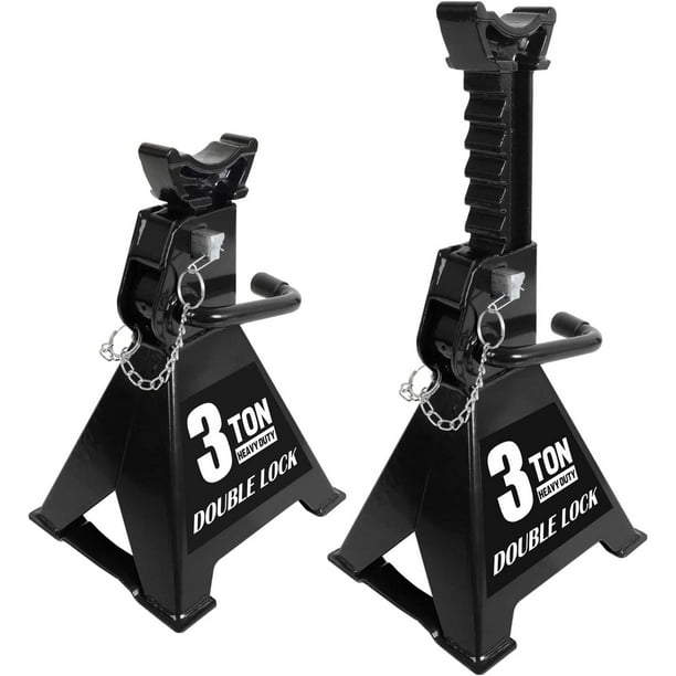 Torin Steel Jack Stands Double Locking Pins, 3 Ton (6,000 lb) Capacity