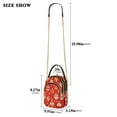 thumbnail image 2 of FORMRS Crossbody Bag for Women Shoulder Cell Phone Purse with Zipper, Red Christmas Ornaments Pattern, 2 of 7