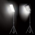 thumbnail image 1 of 12 Inch LED Photography Video Light Panel Lighting Photo Studio Lamp Kit with Tripod Stand LED Video Light Diffuser,  Grid Softbox 11.81in*9.06in for Shoot Live Streaming Watching Videos, 1 of 10