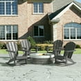 thumbnail image 2 of GARDEN Outdoor Adirondack Rocking Chairs for Patio (Set of 4), Gray, 2 of 7