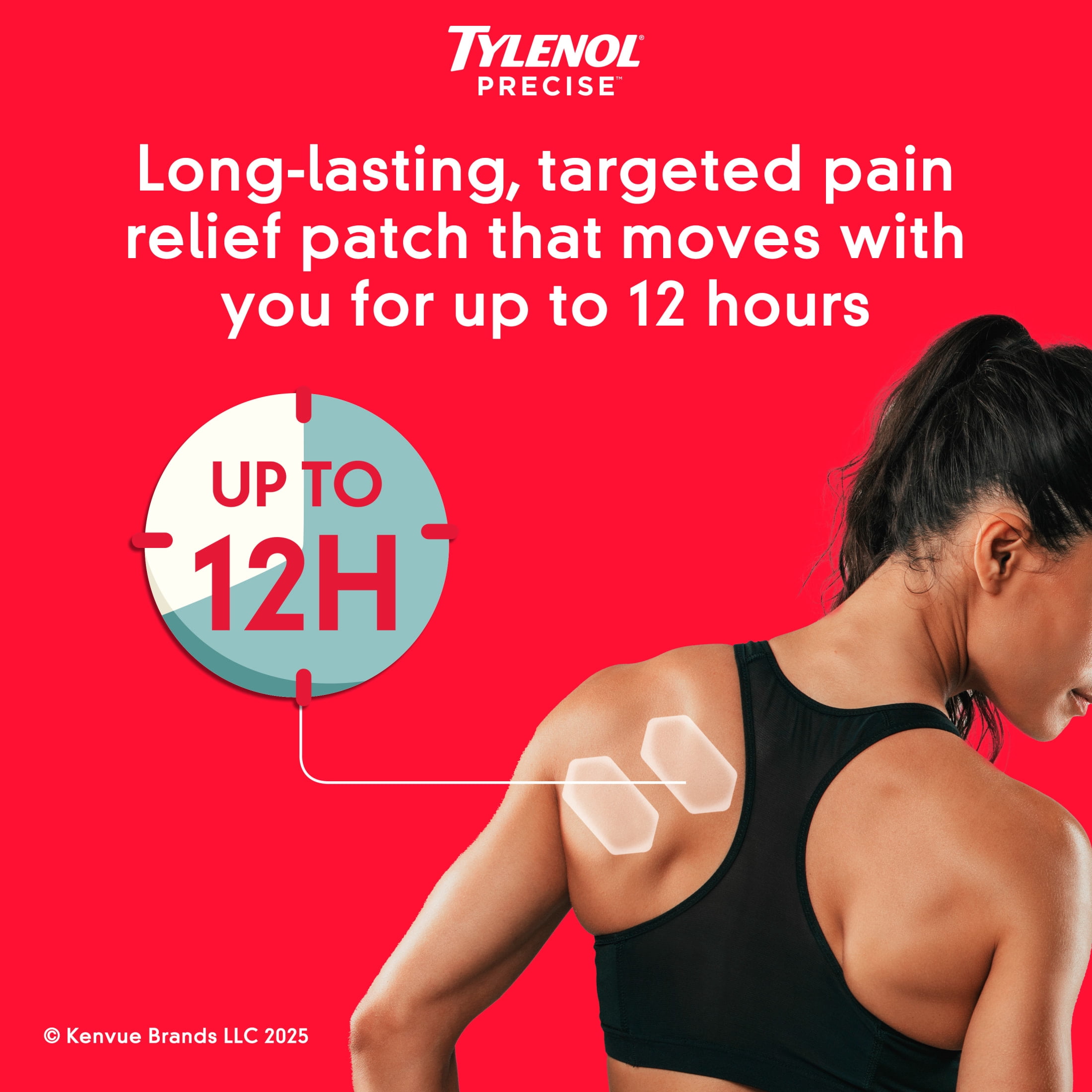 Tylenol Precise Pain Relief Patches, Max OTC Strength Lidocaine, 3 x 2 Count