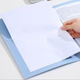thumbnail image 6 of XIANXIAN Punchless Clamp Binder Folder Ringless Binder with Metal Clip and Poly Covers Flex Colored Swing Clamp for Work School Documents, 9.7 x 12.2 Inch, 6 of 7