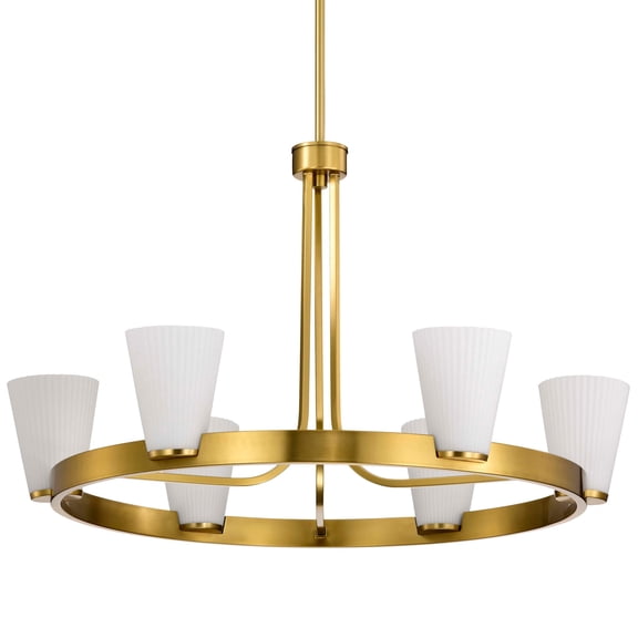 Nuvo Lighting 60/8726 Royale 6 Light 30" Wide Ring Chandelier - Brass