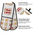 thumbnail image 2 of Yayeee Double Oven Mitt Kitchen Heat Resistant Baking 35" x7" Quilted Glove, Various Toasts, 2 of 6