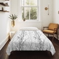 thumbnail image 4 of Black Gray Tapestry for Bedroom Wall Hanging Tapestry, Pastoral Botanical Branch Aesthetics Ceiling Backdrop Tapestries Poster Blanket Wall Decor for Teens Room Living Room Dorm 59" x 79", 4 of 8