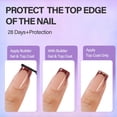 thumbnail image 4 of Kit de uñas de gel francés Vansiho Short Square con lámpara de uñas, 4 of 6