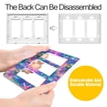 thumbnail image 4 of Yayeee Rocker Switch Wall Plate 2-Gang 4.7"x4.6" Home Decorative Outlet Cover, Colorful Starfish, 4 of 6