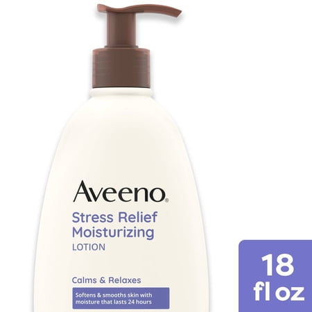 2X - Aveeno Stress Relief Moisturizing Lotion, Lavender, 18oz
