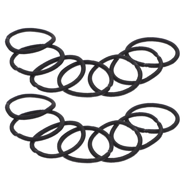 QUMIIRITY 100Ud Ligas Negras Para Mujer Accesorios Elásticos Y Duraderos