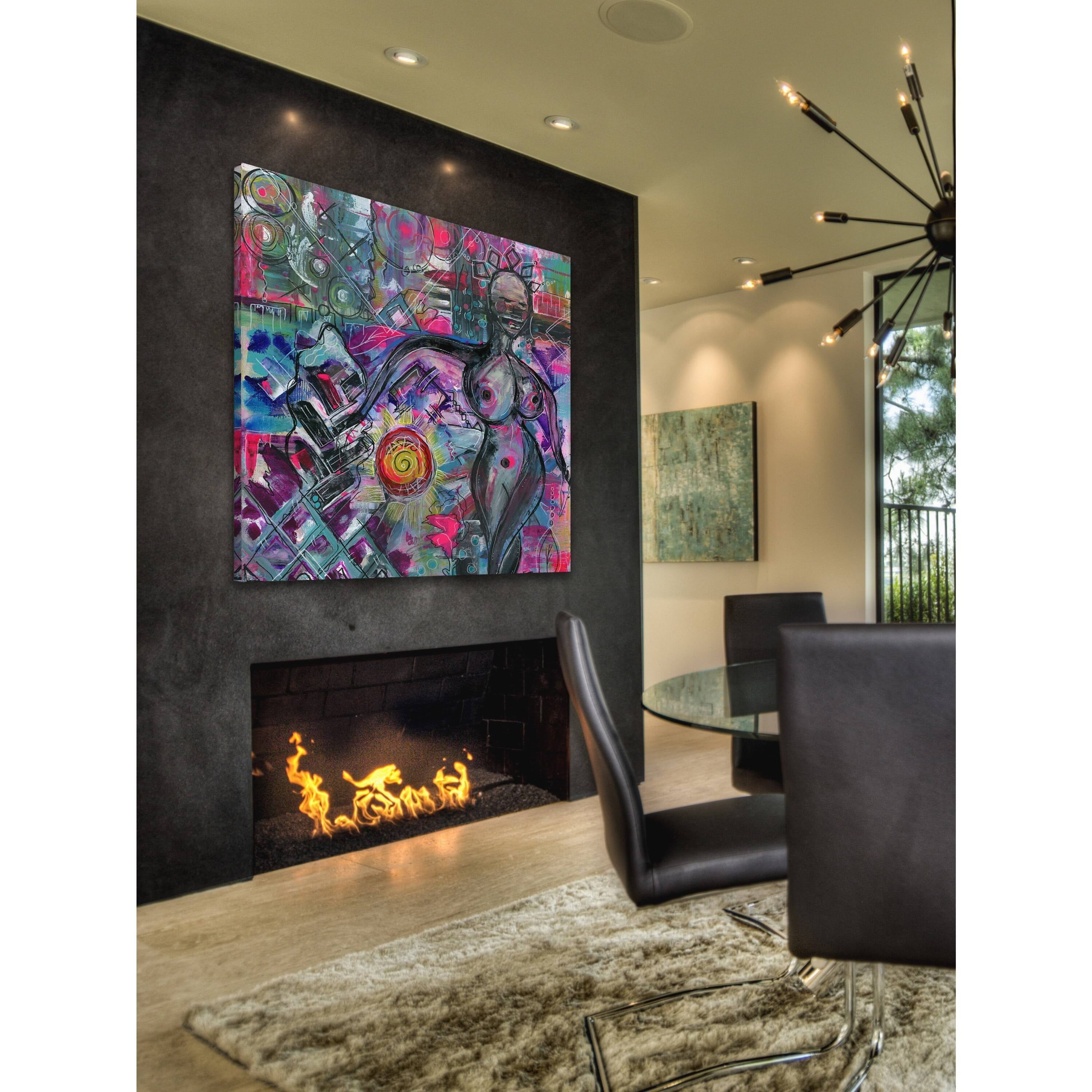 Marmont Hill "Sun Goddess" by Sloane Kady Painting Print on Wrapped Canvas