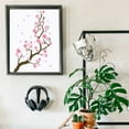thumbnail image 5 of Cherry Blossom Silhouette Painting Stencil 8.3x11.7inch Large Cherry Blossom Tree Drawing Template Plastic PET Flowers Branches Silhouette Stencil for DIY Painting on Wood Fabric Canvas, 5 of 7