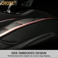 thumbnail image 6 of OTOEZ Leather Seat Covers for Car Auto Sedan SUV Truck, Black & Blue, 6 of 9